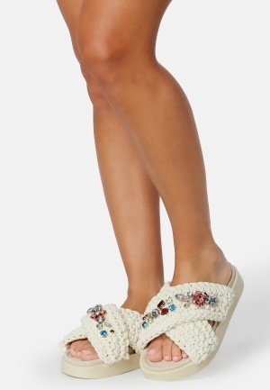 INUIKII Slipper Woven Stones 101 White 38