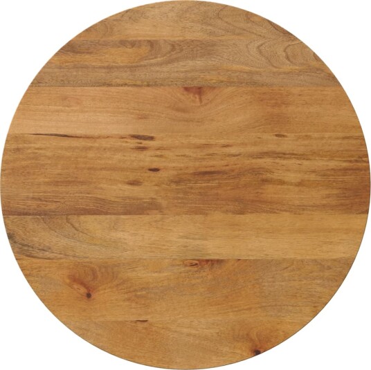 Bordplate Ø 80x2,5 cm rund heltre mango