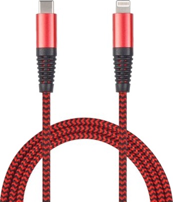 2Go 797197, 1 M, Lightning, Usb C, Hankjønn, Hankjønn, Rød