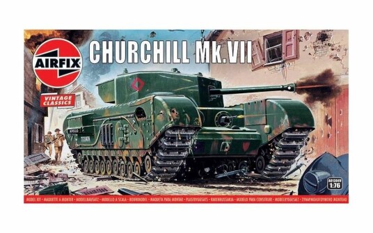 Airfix 1:76 Churchill Mk.VII Tank Modellsett