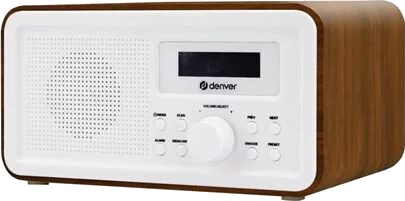 Denver DAB-30 Bordradio med DAB+/FM i Mørkt Tre Denver DAB-30 Bordradio med DAB+/FM i Mørkt Tre