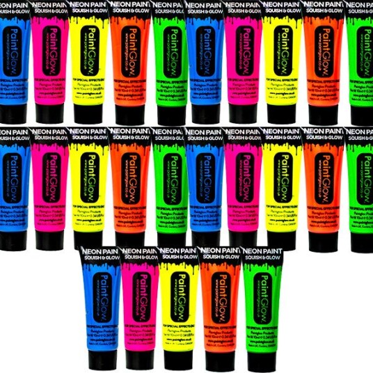 Party4fun Uv Krop & Ansiktsmaling Til 25 Personer