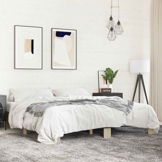  Sengeramme sonoma eik 160x200 cm konstruert tre og metall 8721102615245