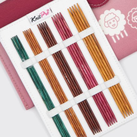 KnitPro Dreamz Strømpepinnesett Bjørk 15 cm 2 4 mm 5 størrelser KnitPro Dreamz Strømpepinnesett Bjørk 15 cm 2 4 mm 5 størrelser