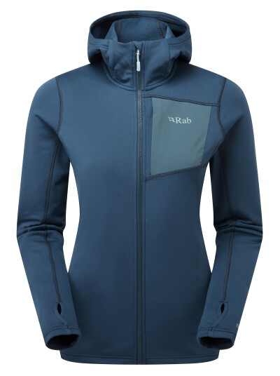RAB Superflux Hoody Dame Tempest Blue L