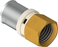 Futura Overgang 25-3/4 Press Overgang Med Muffe Eco Brass