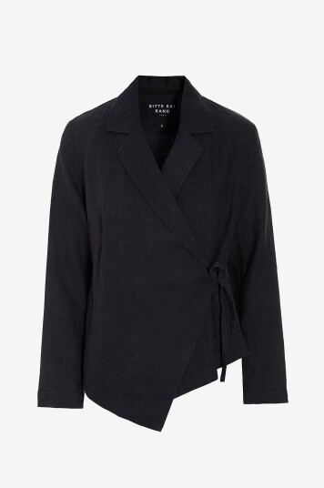 Bitte Kai Rand Linblazer Lazy Linen Svart