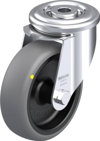 Blickle 653758 Ler-Tpa 102G-Els Hjul, Hjuldiameter 100 Mm, Bæreevne (Maks.) 70 Kg, 1 Stk