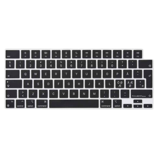 Philbert Tastaturdeksel MacBook Pro/Air 13/14/16" Svart Philbert Tastaturdeksel MacBook Pro/Air 13/14/16" Svart