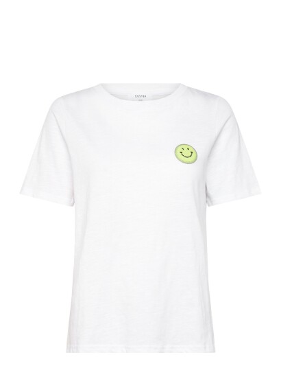 Coster Copenhagen Cc Smile T Shirt Mid Sleeve White L