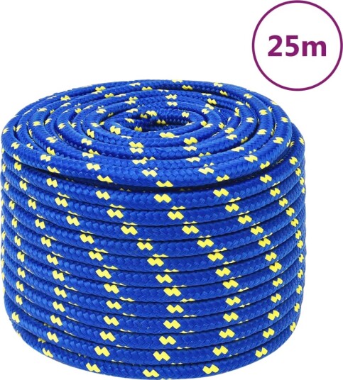  Båttau blå 14 mm 25 m polypropylen
