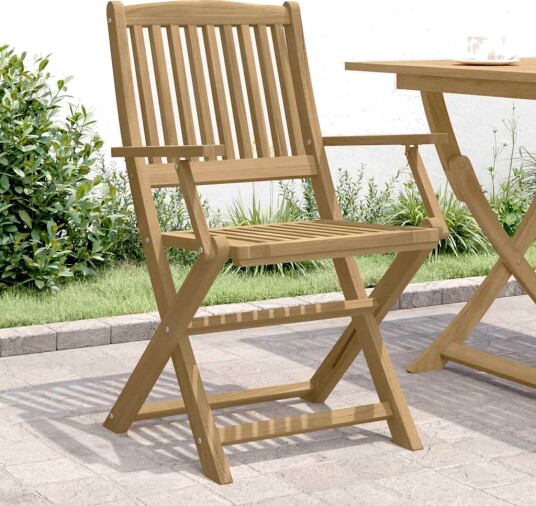 Sammenleggbare hagestoler 2 stk 58x54,5x90 cm heltre akasie 365741 Sammenleggbare hagestoler 2 stk 58x54,5x90 cm heltre akasie 365741
