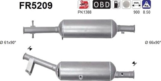 Partikkelfilter AS FR5209