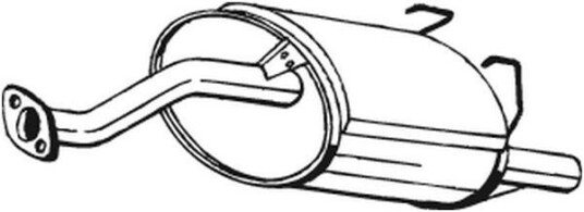 Bakre eksospotte BOSAL 163 203