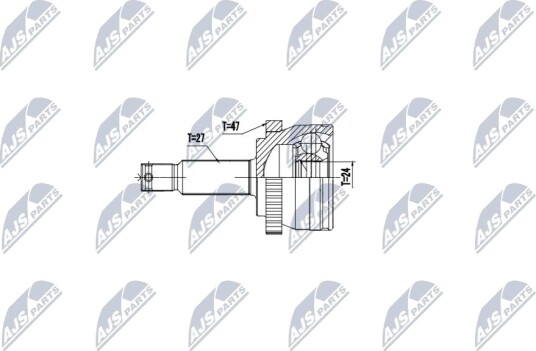 Nty Drivknute drivaksel NTY NPZ KA 368