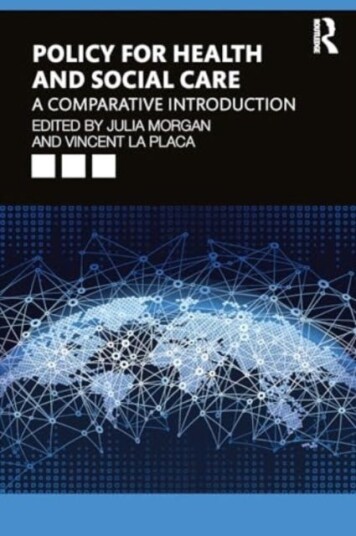 Contemporary Issues in Health and Social Care Policy and Practice  A Comparative Introduction