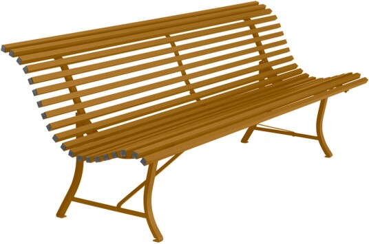 Fermob - Louisiane Bench 200 Cm, Gingerbread - Hagebenker - Brun - Metall Fermob - Louisiane Bench 200 Cm, Gingerbread - Hagebenker - Brun - Metall