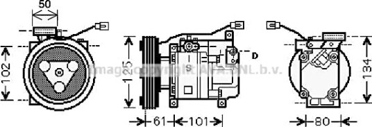 AC kompressor PRASCO MZAK207