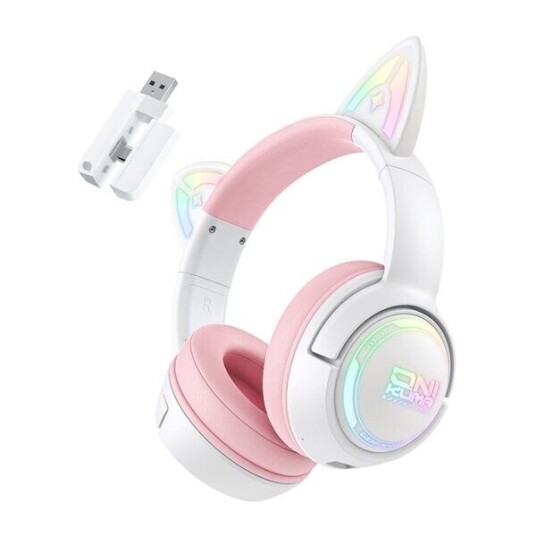Onikuma GT838 gaming hodetelefoner Rosa