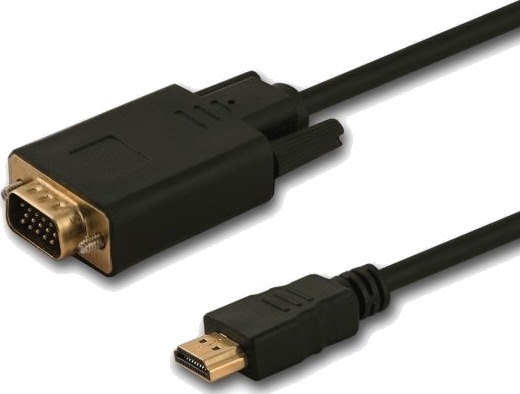 Savio Hdmi D-Sub Vga-Kabel 1,8 M Svart Savkabelcl-197