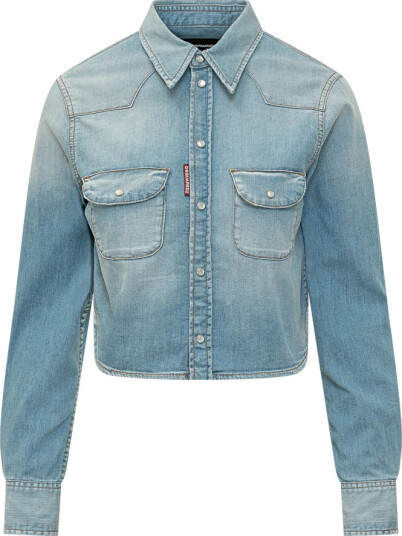 Dsquared2 Dame Bluser & Skjorter Blå 2XS,