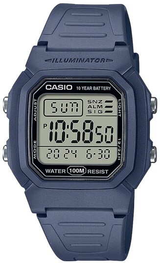 Casio Dameklokke W 800H 2AVES Digital Resinplast Ø36.8 mm