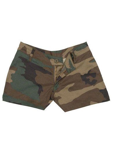 Rothco Tight shorts for kvinner Kort modell Woodland Grønn, Brun Rothco Tight shorts for kvinner Kort modell Woodland Grønn, Brun