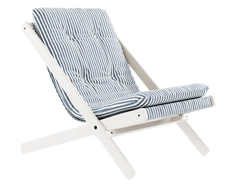 Karup Design Karup Design Boogie Lenestol med Madrass Hvit Lakkert/strandblå