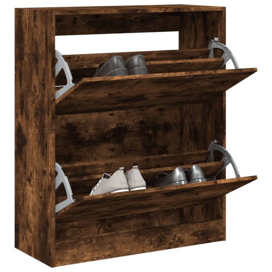 Skoskap røkt eik 80x34x96,5 cm konstruert tre 8721012382060