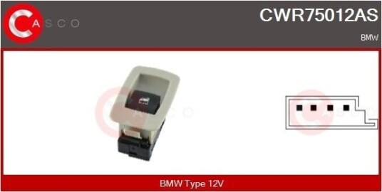 Bryter vindusheis CASCO CWR75012AS