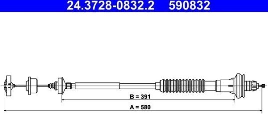 Clutchkabel ATE 24.3728-0832.2