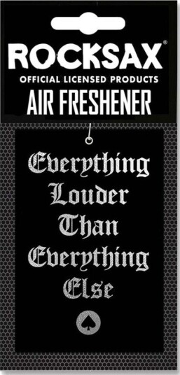 Rocksax Motorhead Everything Loud Air Freshener Vanilla 78990050