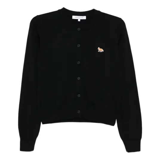 Maison Kitsuné Dame Strikkevarer Svart M, Maison Kitsuné Dame Strikkevarer Svart M,