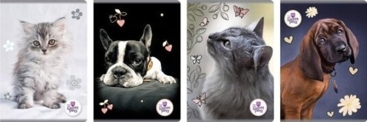 Beniamin Notebook A5/80K Rutenett The Sweet Pets 5 Stk