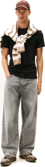 Tommy Jeans 2 Pack Extra Slim Logo T Shirt Black XXXL