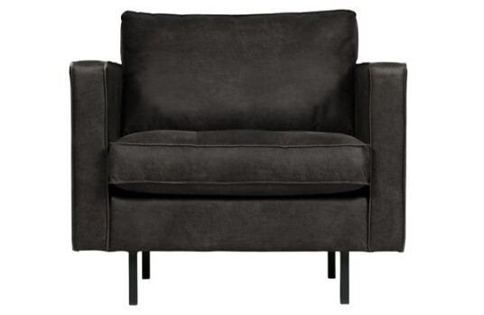 BePureHome Rodeo Classic Sofastol Skinn Sort