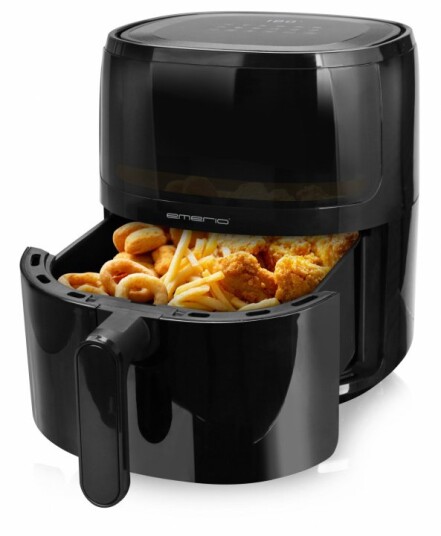 Emerio Airfryer 5L med Timer og Overopphetingsvern - Svart