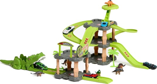 Alex's Garage Dinosaur Bilbane & Garasje XL