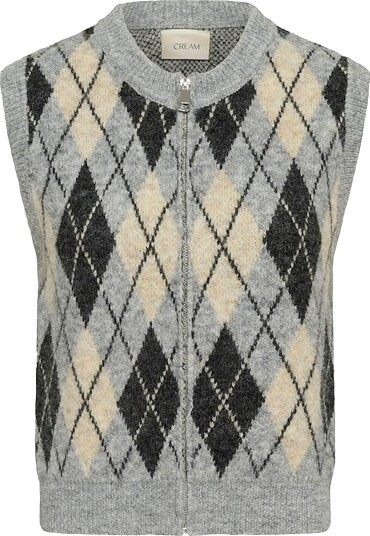 Cream   Vest CRMirea Knit Vest   Grå