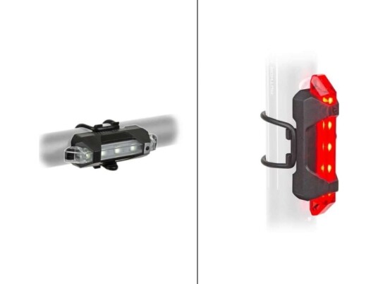 Forfatter A-Stake Mini Usb Oppladbart Sykkellyssett