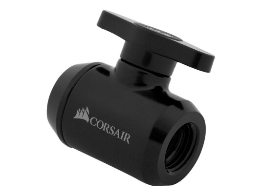 Corsair Hydro X Series XF Ball Valve - manuell kuleventil for væskekjølesystem Corsair Hydro X Series XF Ball Valve - manuell kuleventil for væskekjølesystem