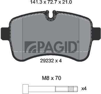 PAGID C6029N Bremseklosser