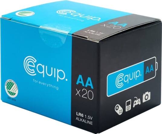 Equip LR6 AA Batteripakke 20 pakning