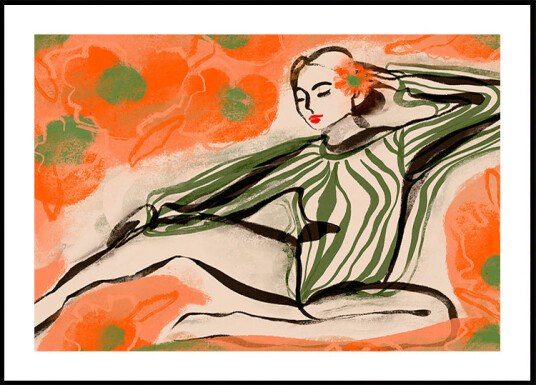 Floral Serenity Plakat Plakat / 50x70cm