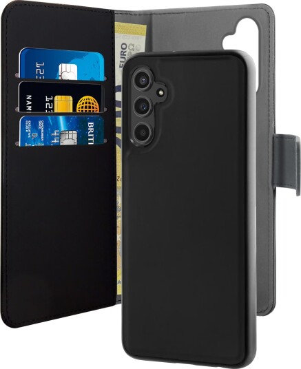 Puro Avtakbart 2-i-1 lommebokdeksel for Samsung Galaxy A14 - Svart
