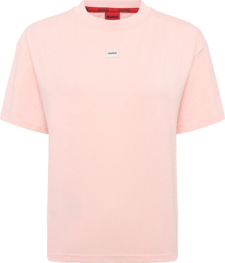 HUGO Signature_Tshirt LIGHT/PASTEL PINK XL