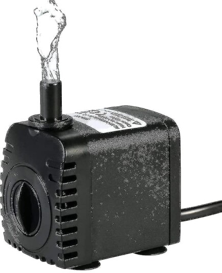Neddykbar Vannpumpe 600l/t 8w Vannpumpe For Akvarium Bordfontener Damm Vannhager Og Hydroponiske Systemer Med 2 Dyser Ac220 240vb