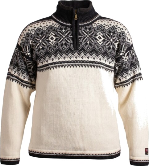 House of Yarn Sval Unisex Genser med Glidelås Str. L 506-95C042173 Offwhite