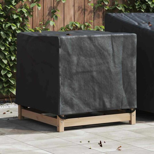 Trekk til utemøbler Svart 64 x 64 x 65 cm 210D Oxford Stoff Trekk til utemøbler Svart 64 x 64 x 65 cm 210D Oxford Stoff