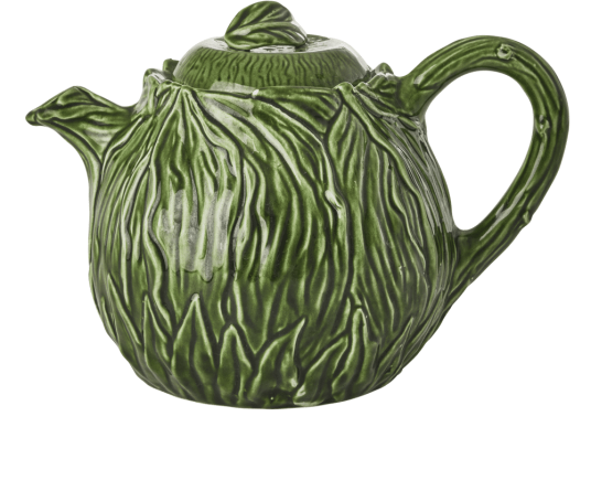 Rice keramisk tekanne 1,6 L Embossed kale design